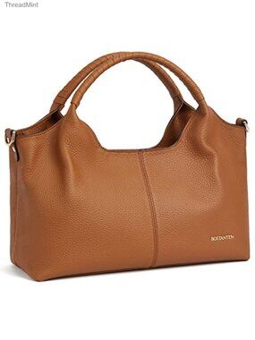 Genuine Leather Satchel Handbag Adjustable Strap Women's Purse